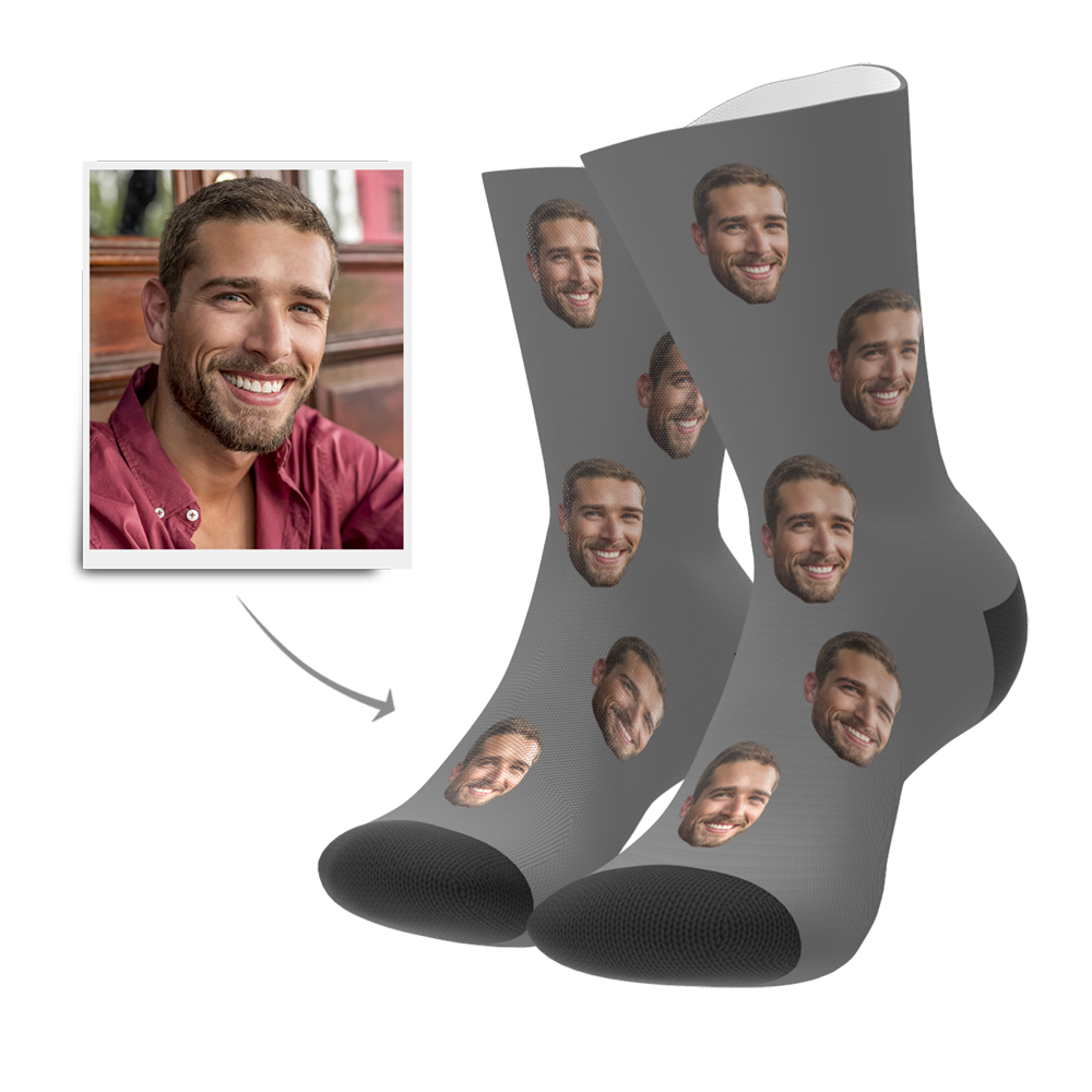 Custom Face Socks Personalised Photo Sock