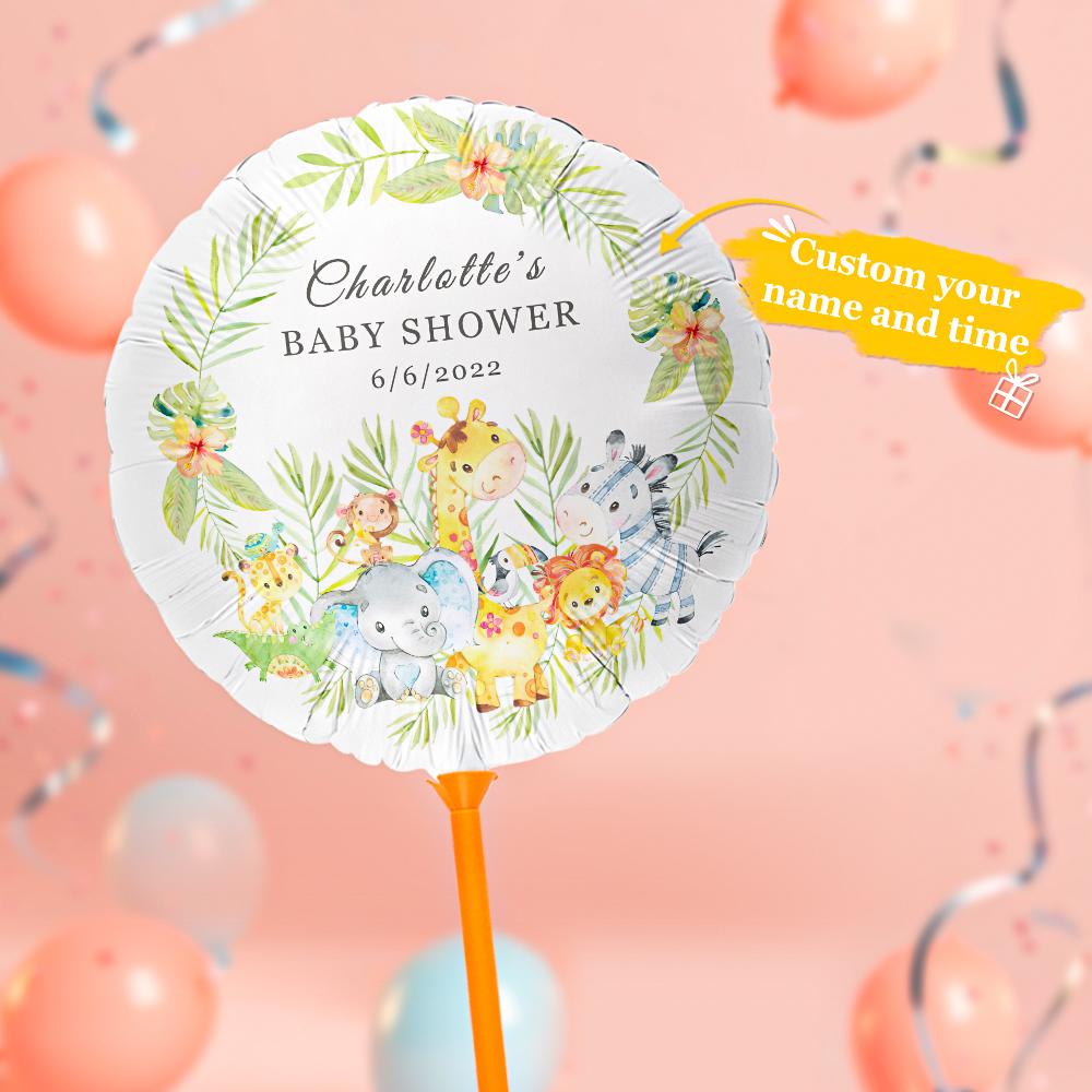 Custom Birthday Balloons Animals Balloons for Baby Shower Party Decorations