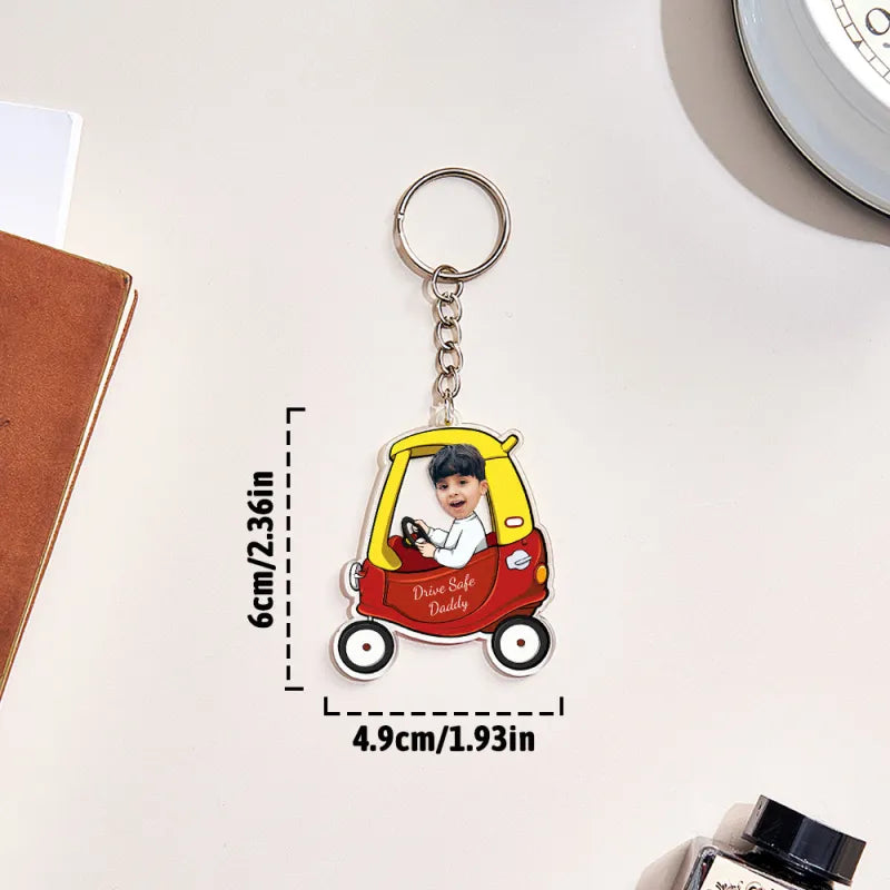 Personalised Drive Safe Keychain Custom Car Style Keyring Gifts for Dad