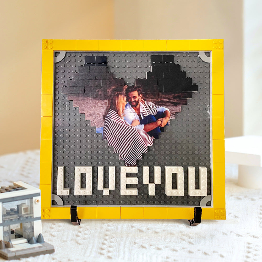 Personalized Building Brick Block Puzzles Picture Frame