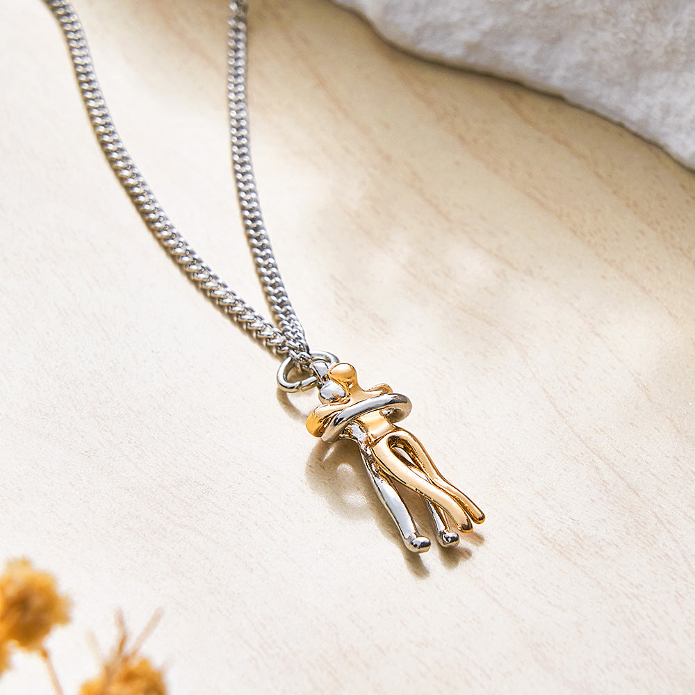 Trendy Hug Pendant Necklace for Women – Romantic Gift