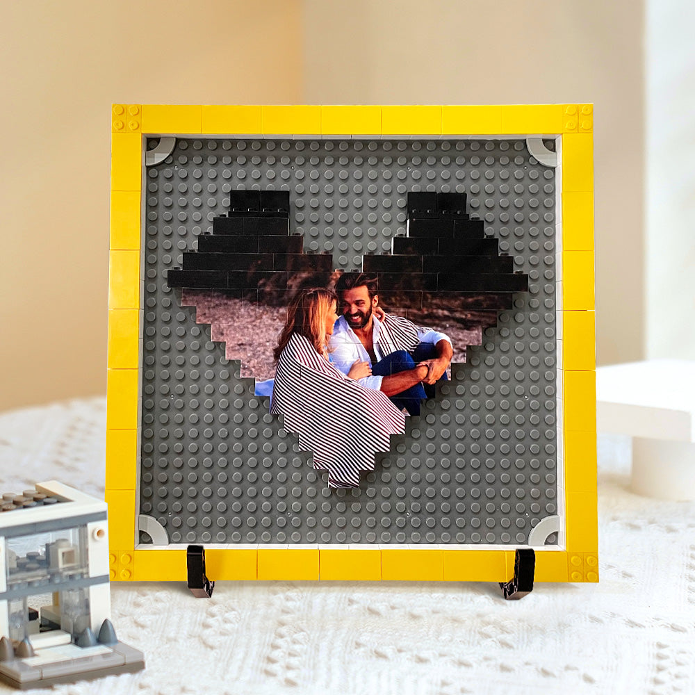 Personalized Building Brick Block Puzzles Picture Frame