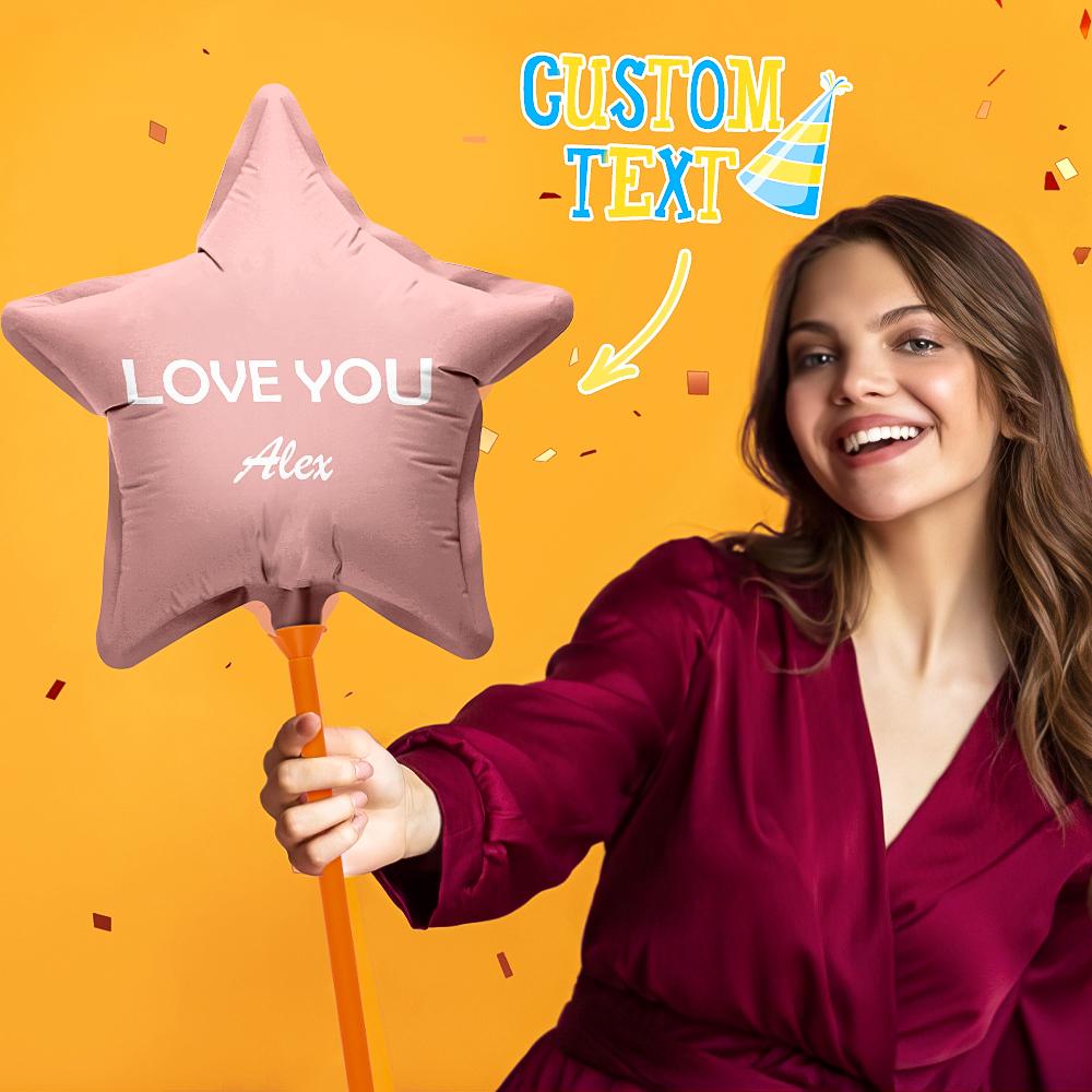 Custom Name Star Balloons for Party Supplies Indoor Outdoor Decor