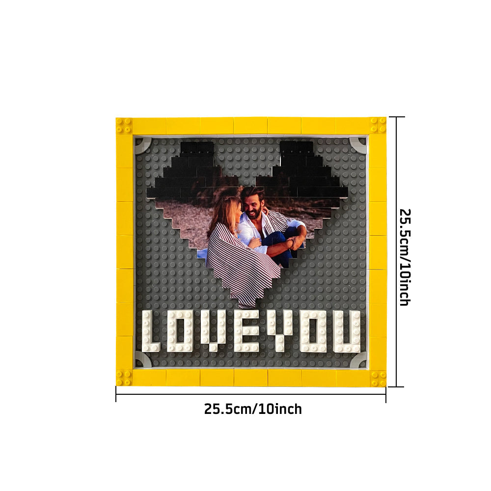 Personalised Photo Building Brick Puzzles Custom Building Block Picture Frame Unique Gifts for Lover