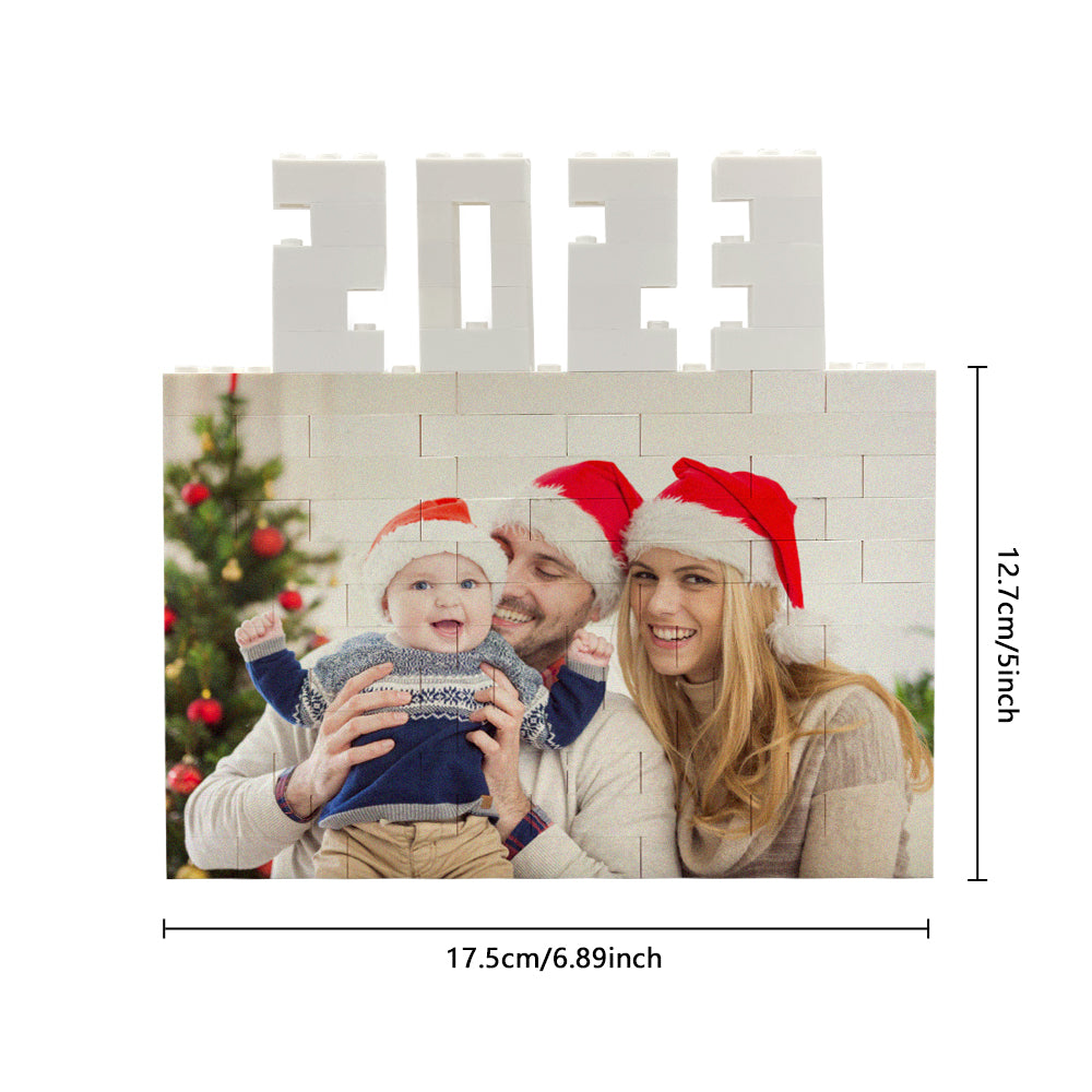 Custom Building Brick Photo Block Personalised Calendar Brick Puzzles Unique Gift