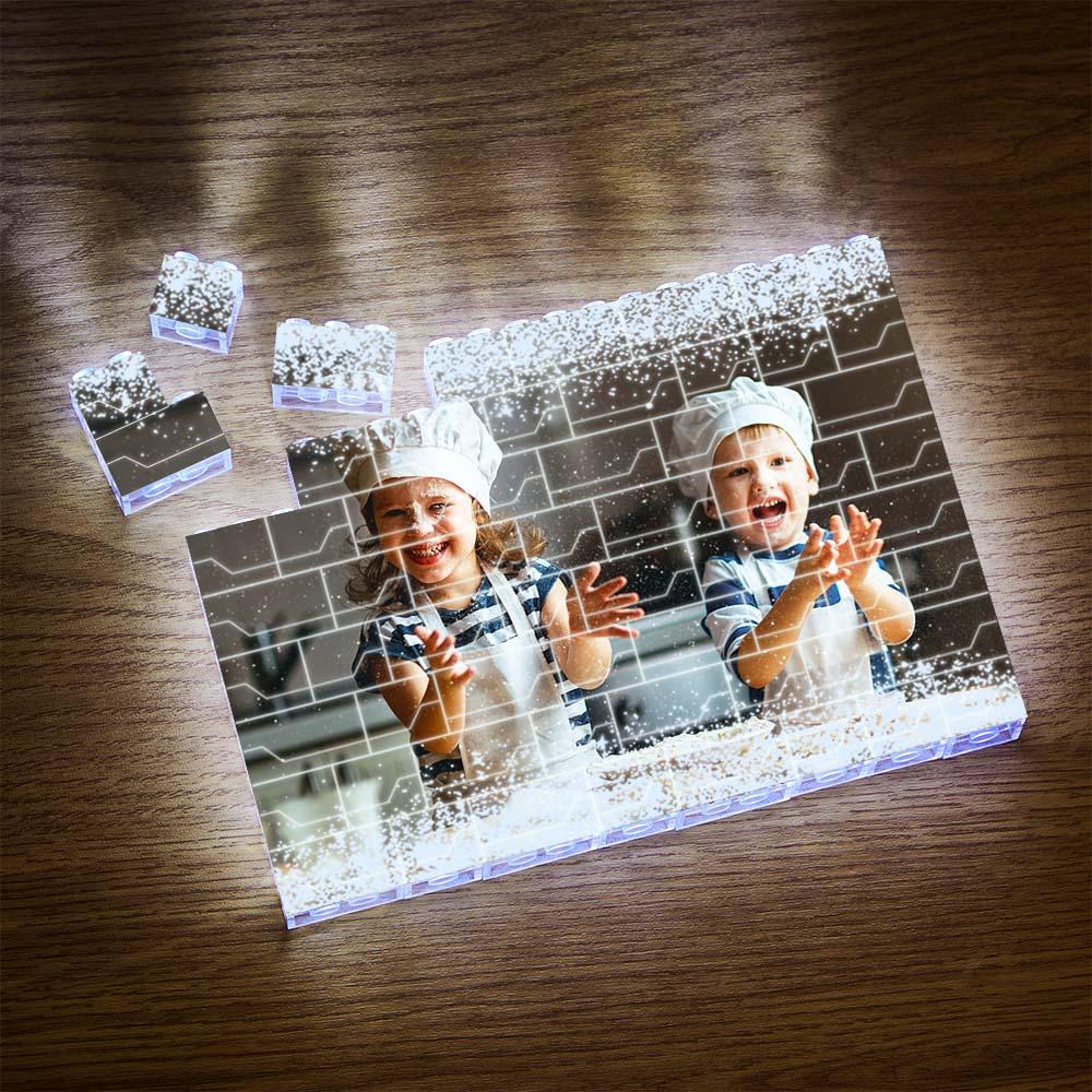 Custom LED Light Building Brick Light Up Photo Block