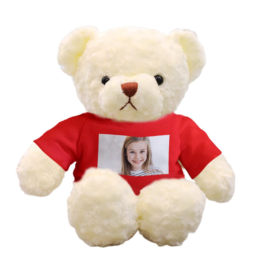 Personalised Teddy Bear Plush Toys Custom Photo Bear Stuffed Animal Doll Gifts for Her