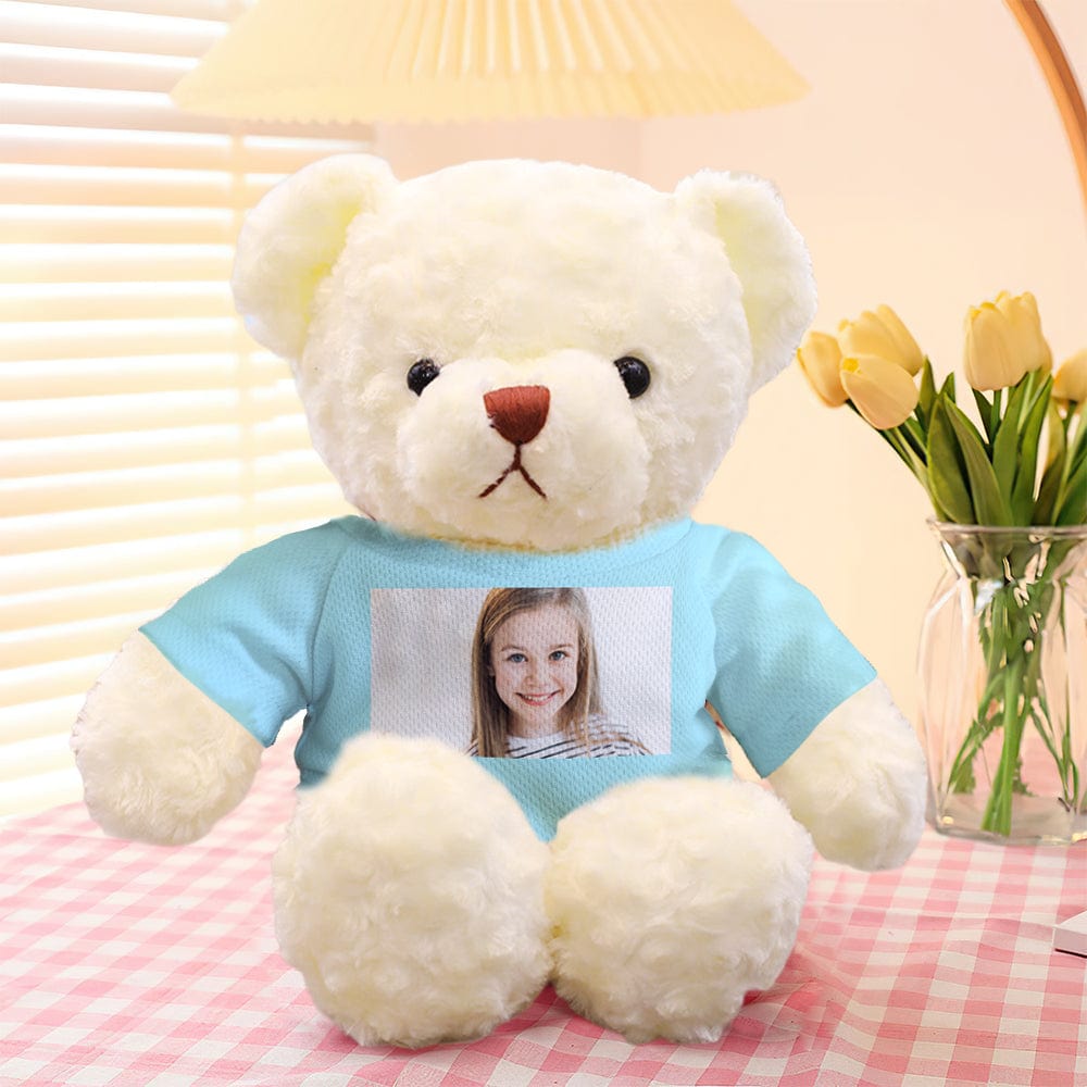 Personalised Teddy Bear Plush Toys Custom Photo Bear Stuffed Animal Doll Gifts for Her