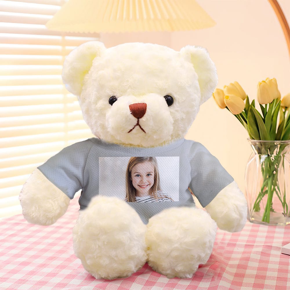 Personalised Teddy Bear Plush Toys Custom Photo Bear Stuffed Animal Doll Gifts for Her