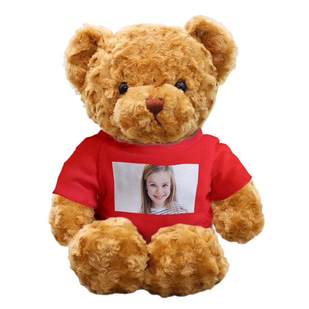 Personalised Teddy Bear Plush Toys Custom Photo Bear Stuffed Animal Doll Gifts for Her