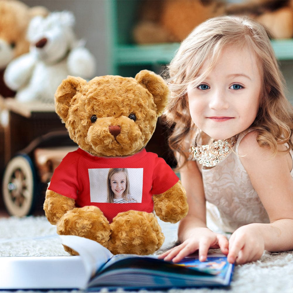 Personalised Teddy Bear Plush Toys Custom Photo Bear Stuffed Animal Doll Gifts for Her