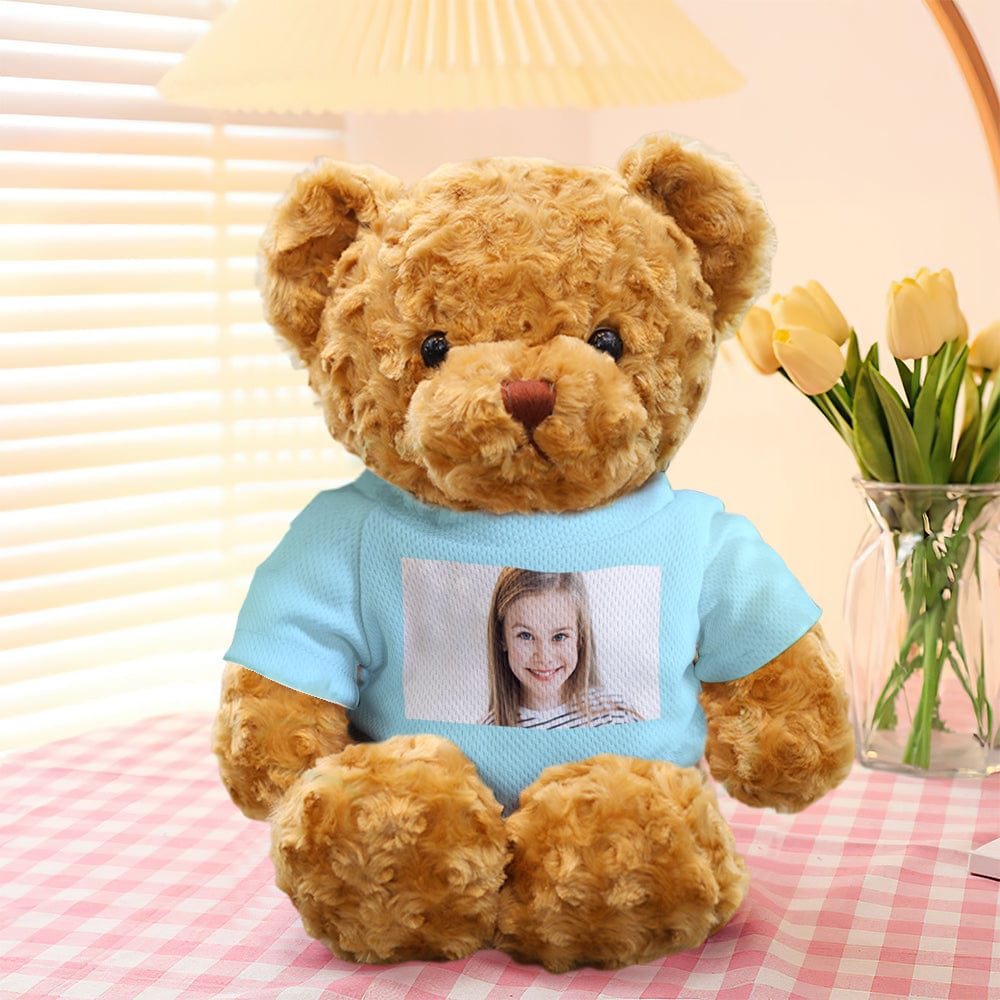 Personalised Teddy Bear Plush Toys Custom Photo Bear Stuffed Animal Doll Gifts for Her