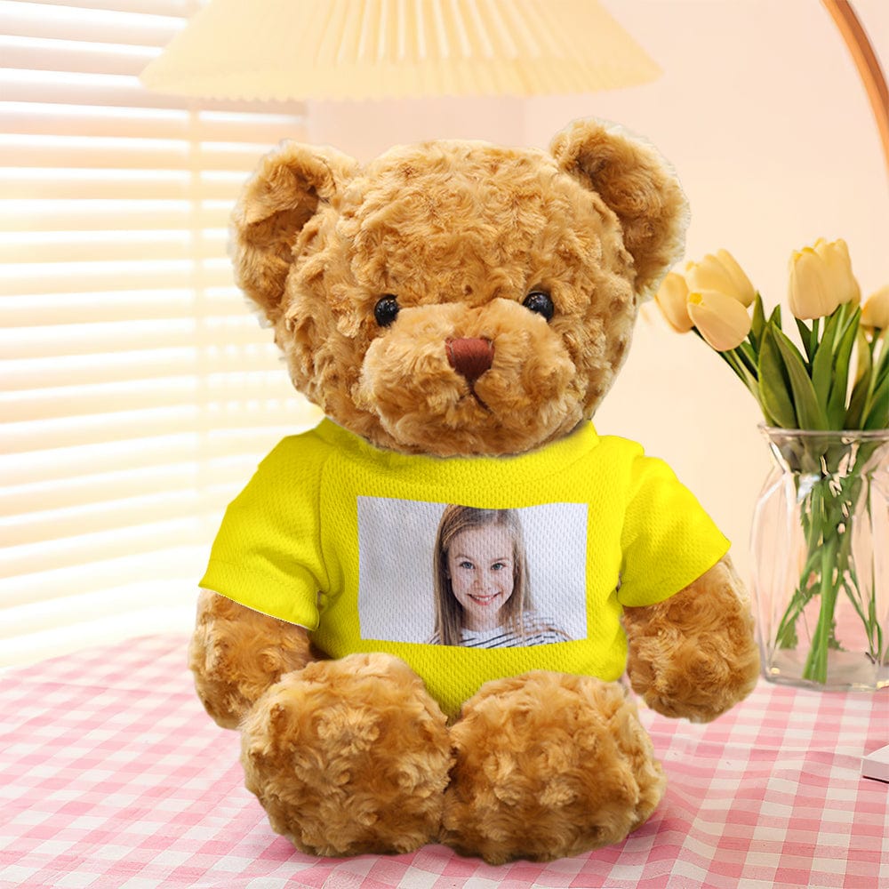 Personalised Teddy Bear Plush Toys Custom Photo Bear Stuffed Animal Doll Gifts for Her