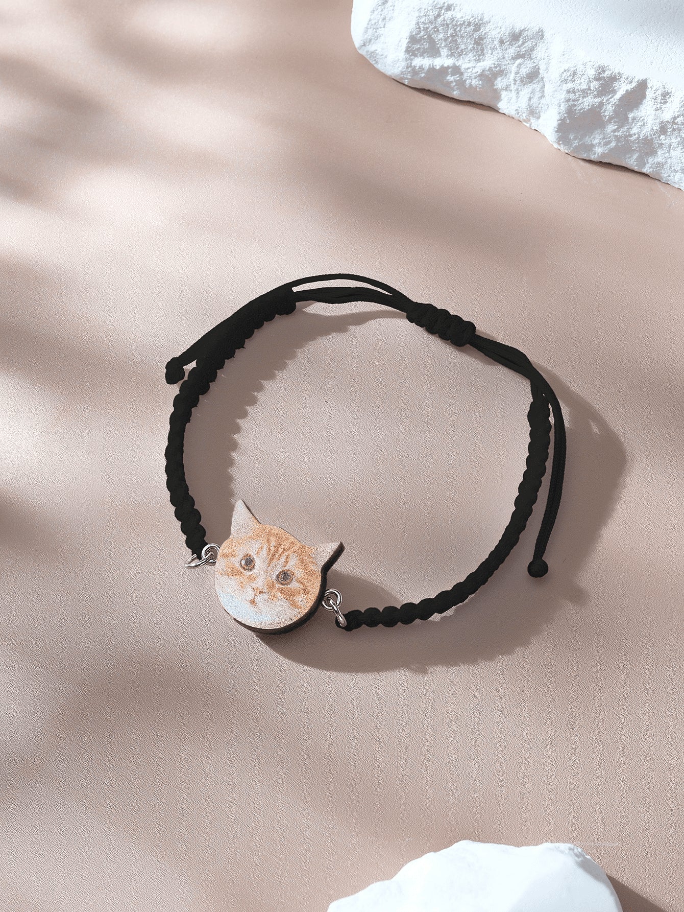 Personalised Pet Portrait Adjustable Braided Bracelet Birthday Gift for Pet Lover