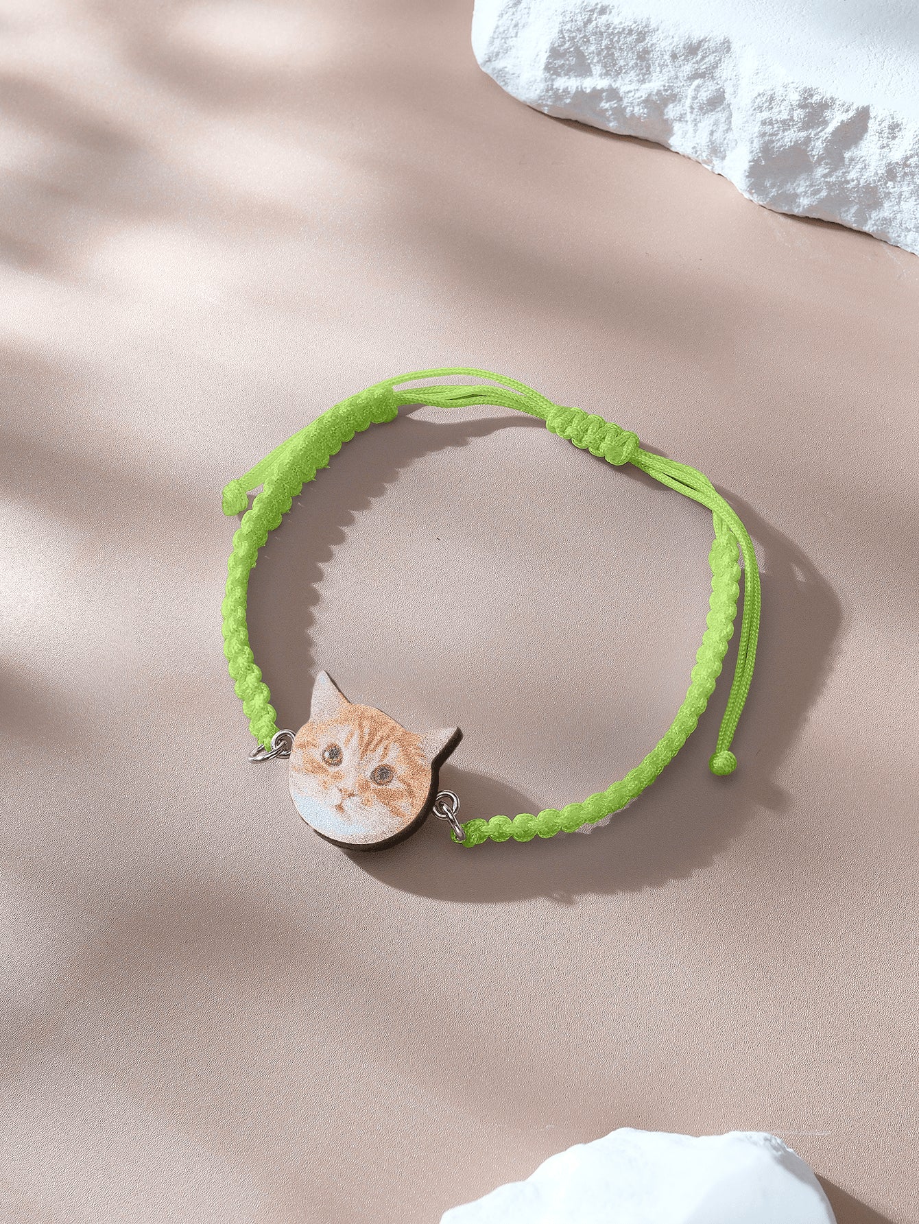 Personalised Pet Portrait Adjustable Braided Bracelet Birthday Gift for Pet Lover