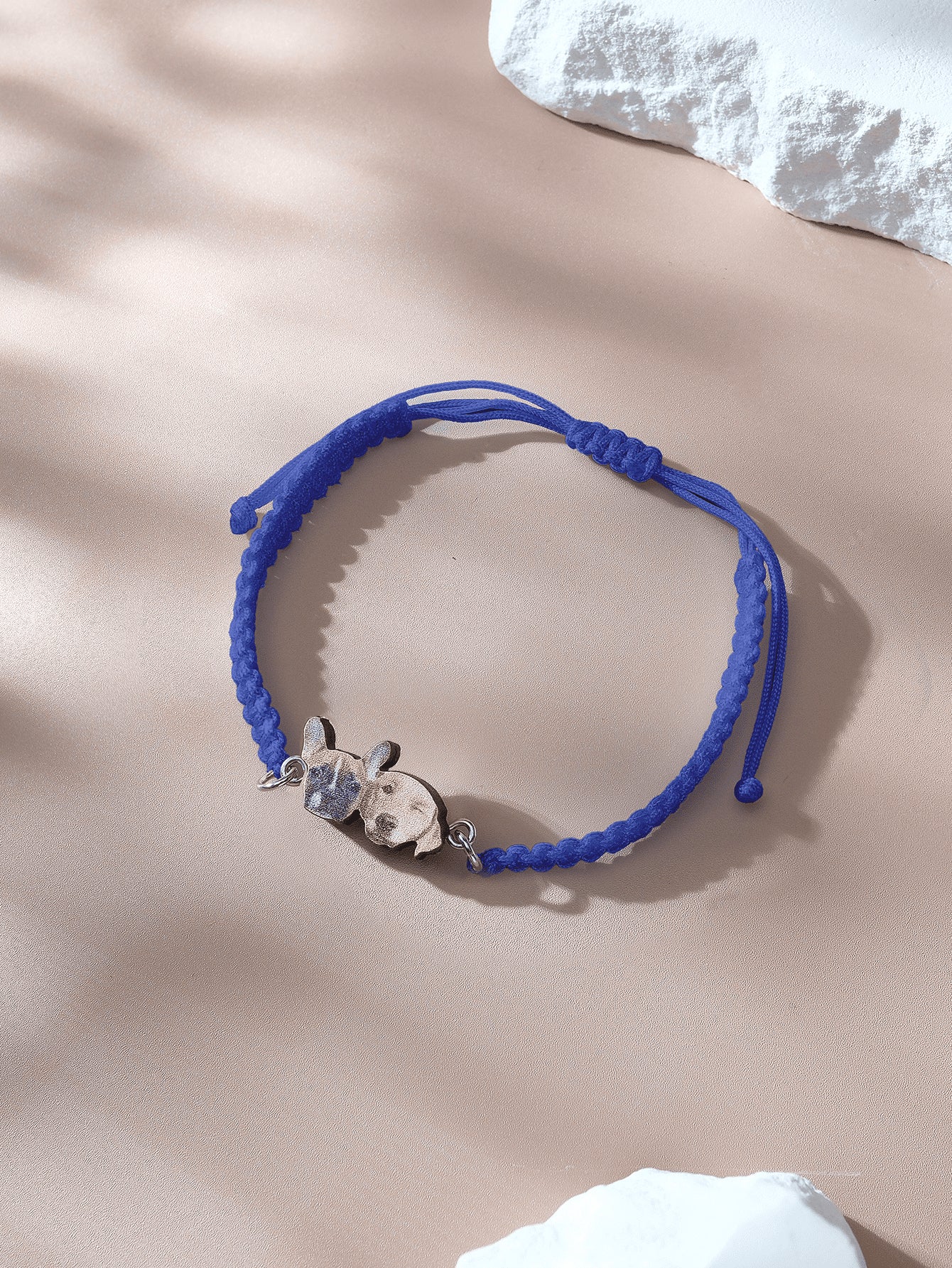 Personalised Pet Portrait Adjustable Braided Bracelet Birthday Gift for Pet Lover