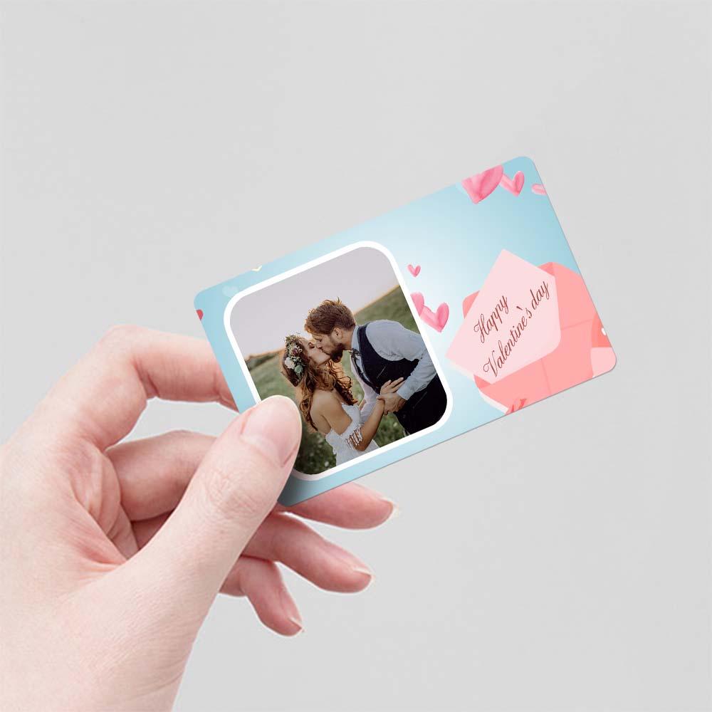Custom Photo Wallet Insert Happy Valentine's Day Card