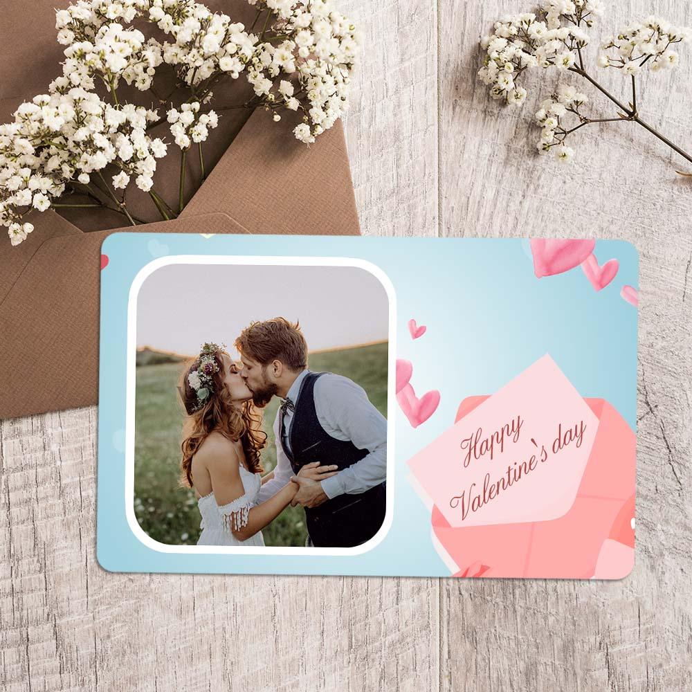 Custom Photo Wallet Insert Happy Valentine's Day Card