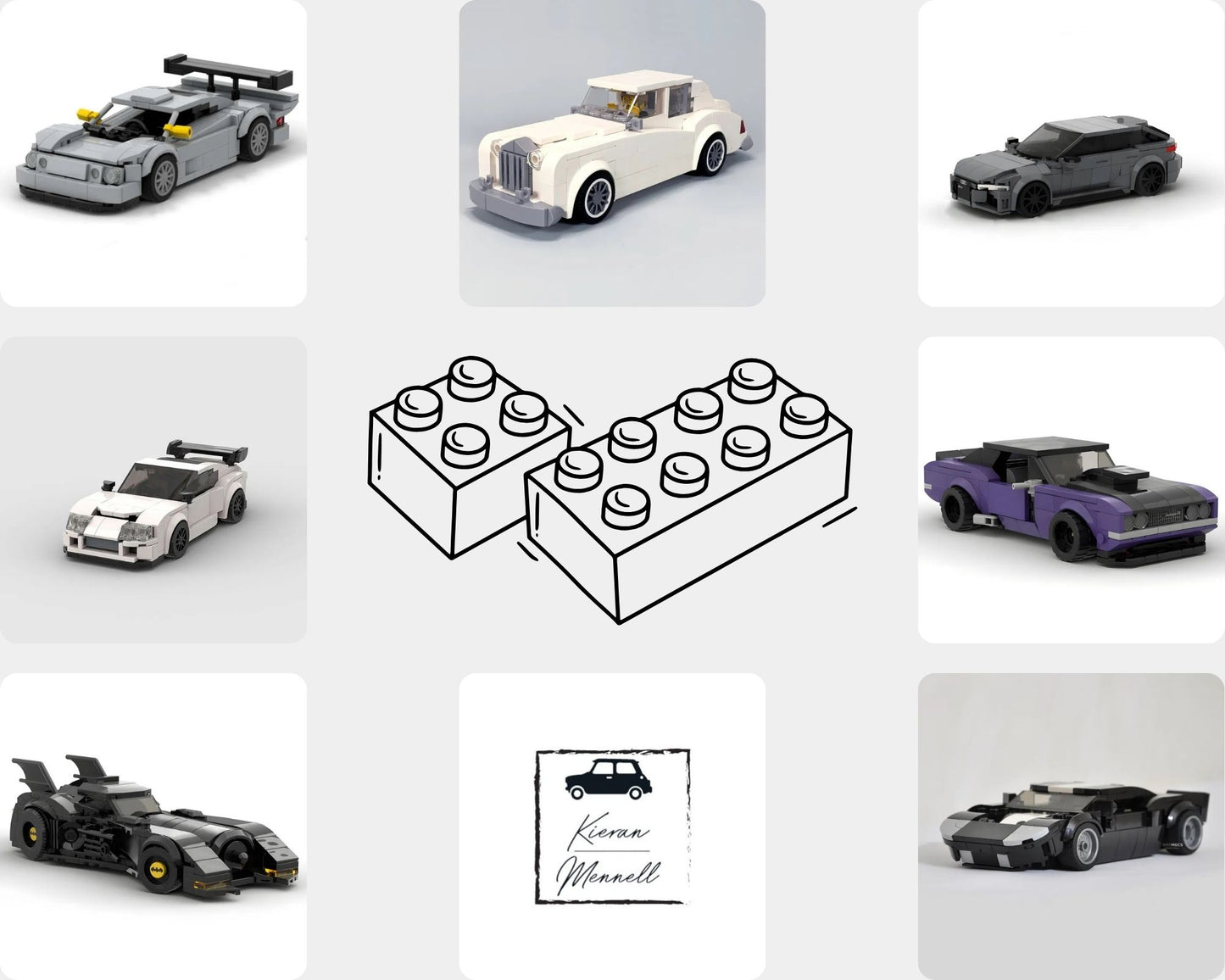 Creative Vehicle Racing Car Building Blocks Construction Toy Brick Figures Gift for Car Lovers
