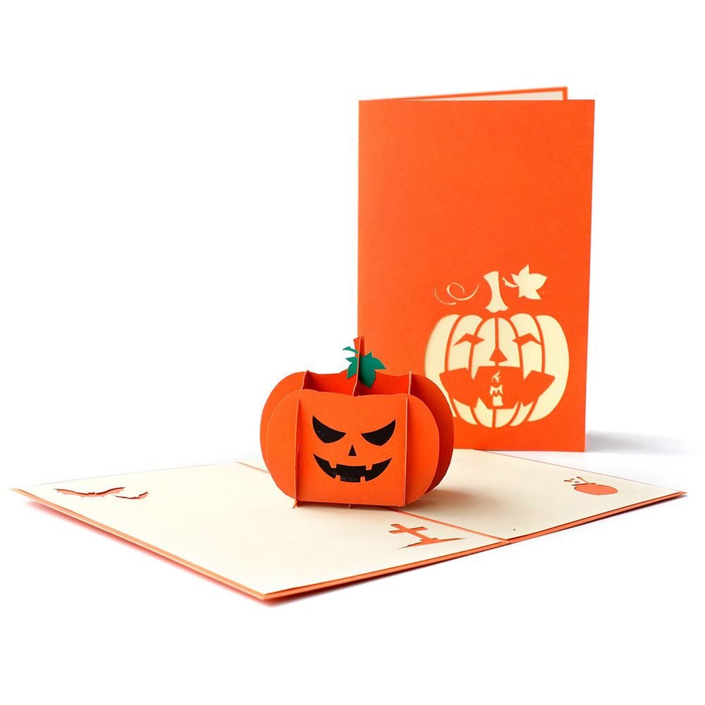 Halloween 3D Pop Up Card Angry Pumpkin Pop Up Greeting Card