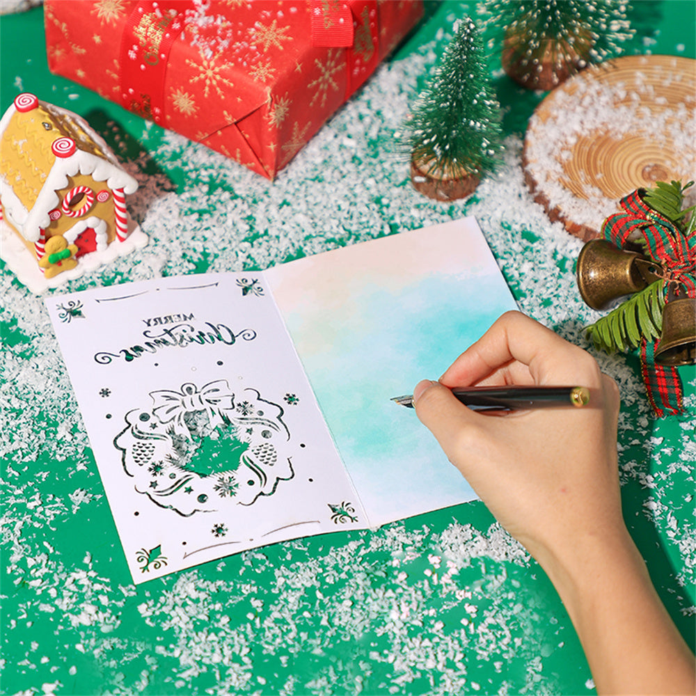 Christmas 3D Pop Up Card Hollow Christmas Greeting Card