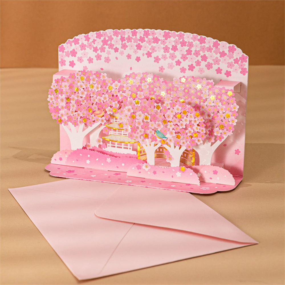 Creative 3D Pop Up Greeting Card Sakura Grove Card