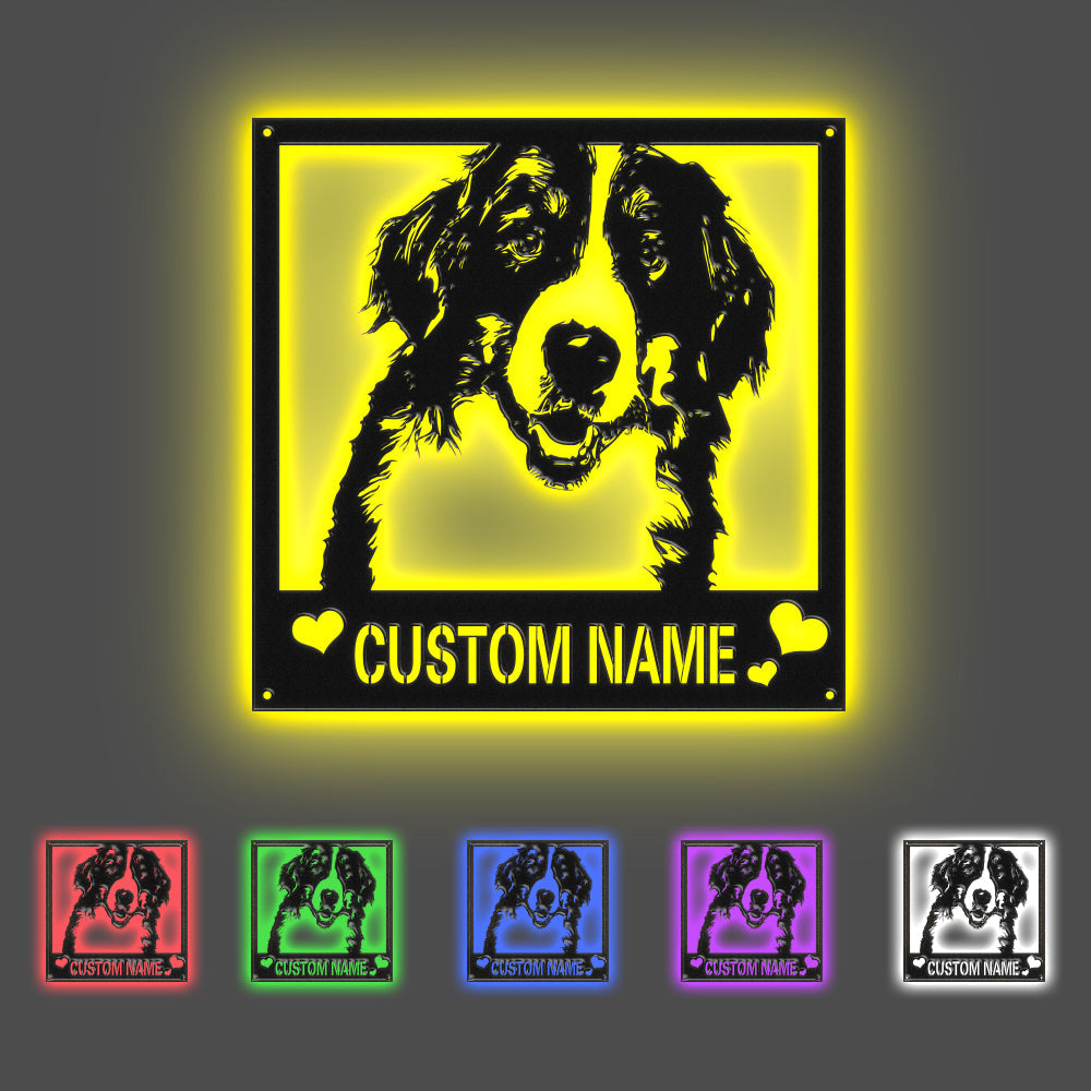 Custom Metal Sign LED Light Personalised Photo Sign Wall Art Home Decor Gift