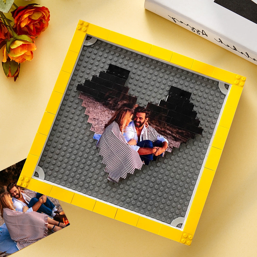 Personalized Building Brick Block Puzzles Picture Frame