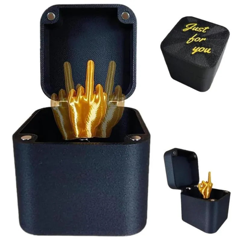 Custom Text Middle Finger in A Box Middle Finger Surprise Gift Box Just for You Middle Finger Gift