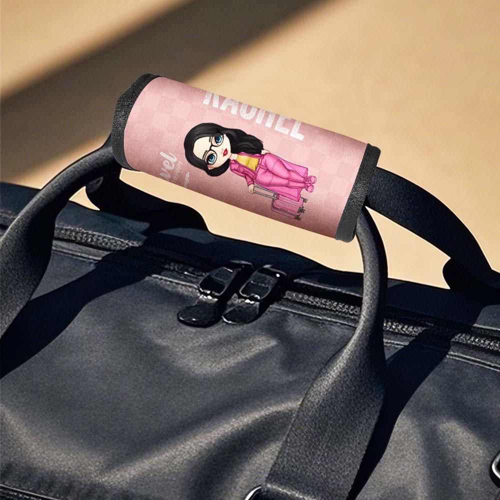 Personalised Cartoon Character Luggage Handle Wraps Travel Accessories Gift for Travel Lovers