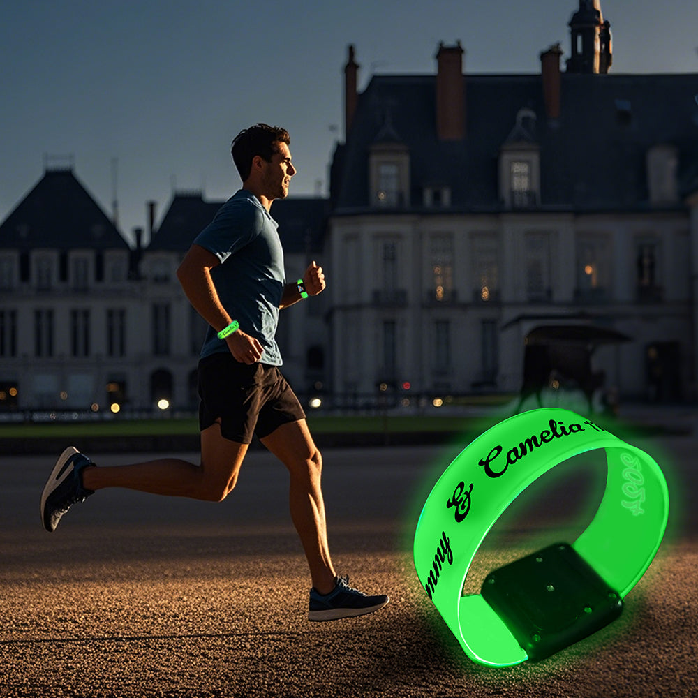 Personalized Glow Bracelets with Photo LED Bracelets Party Supplies for Wedding Birthdays Concerts