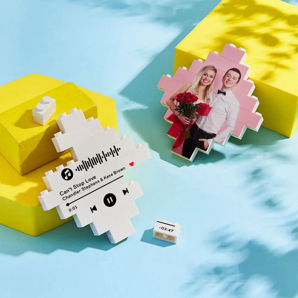 Photo Building Bricks Personalised Block Lozenge Shape