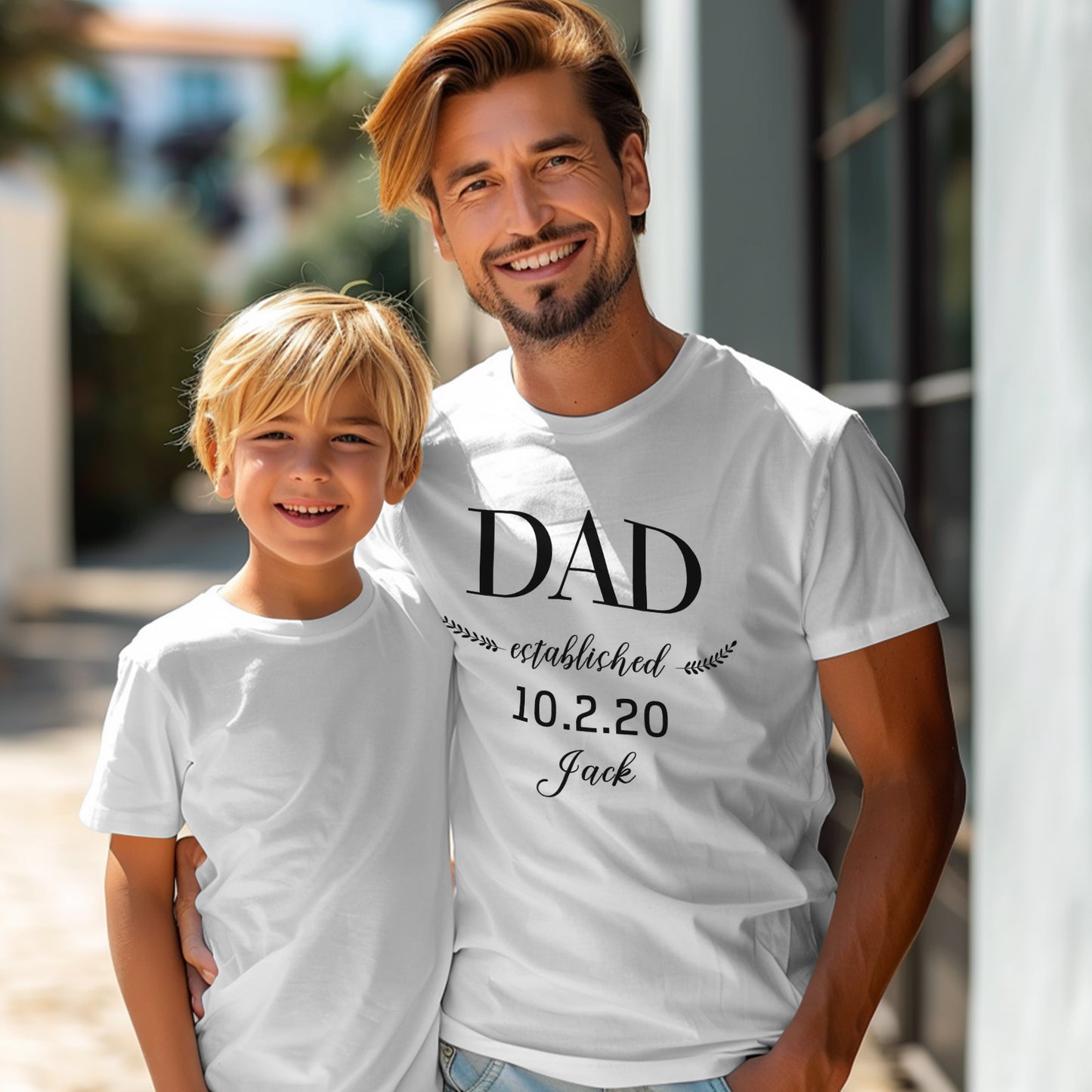 Personalised Dad Established T-Shirt Father's Day Birthday Gift for Dad