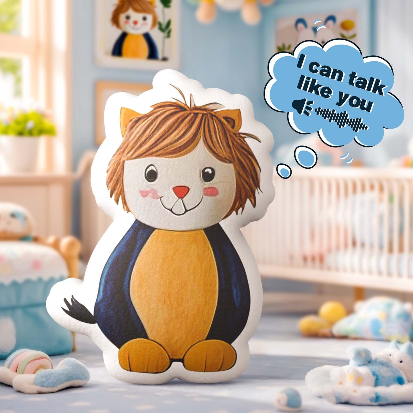 Custom Kids’ Drawing Sound Plush – Personalized Hand-Drawn Recording Shaped Doll