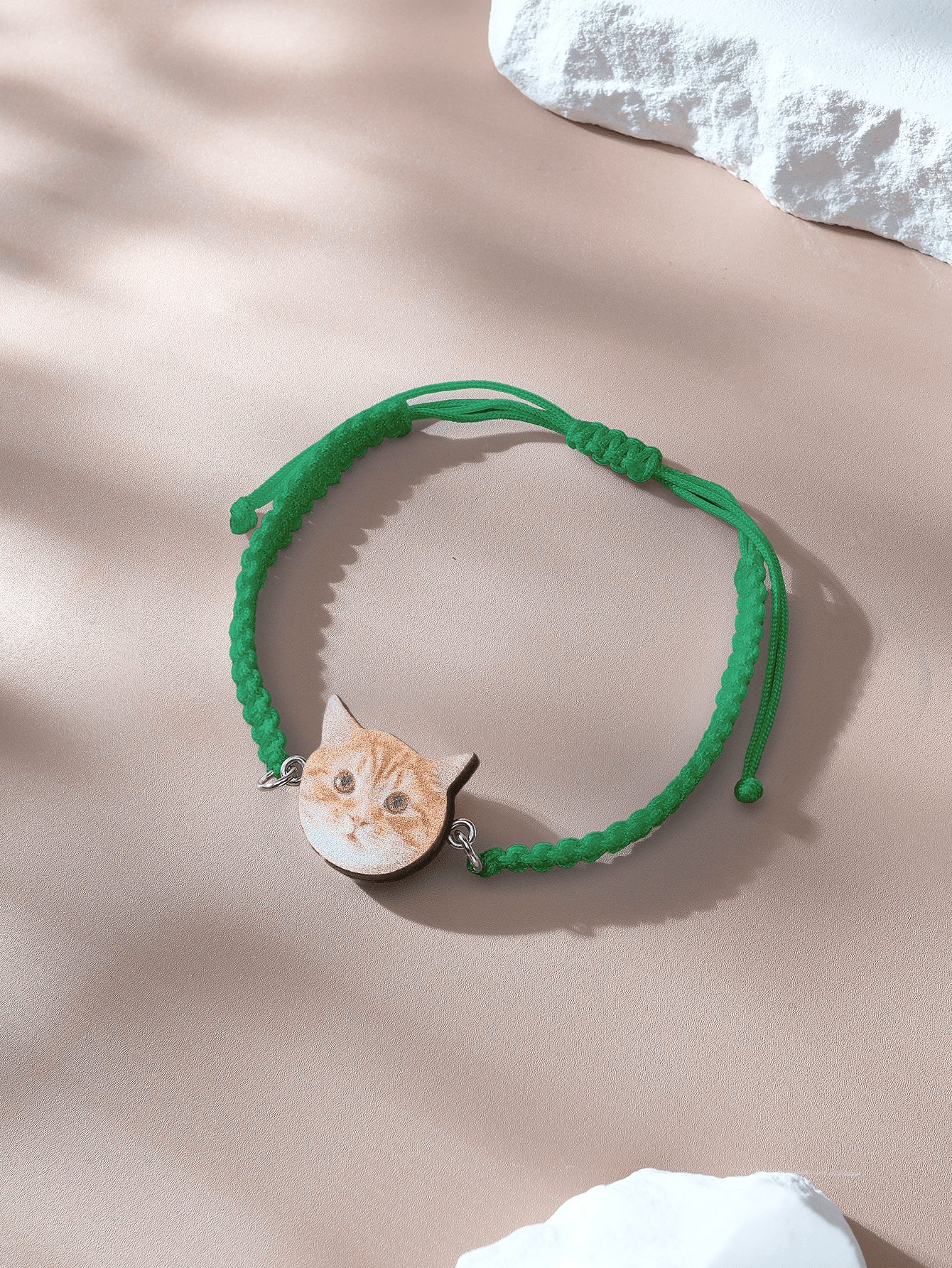 Personalised Pet Portrait Adjustable Braided Bracelet Birthday Gift for Pet Lover