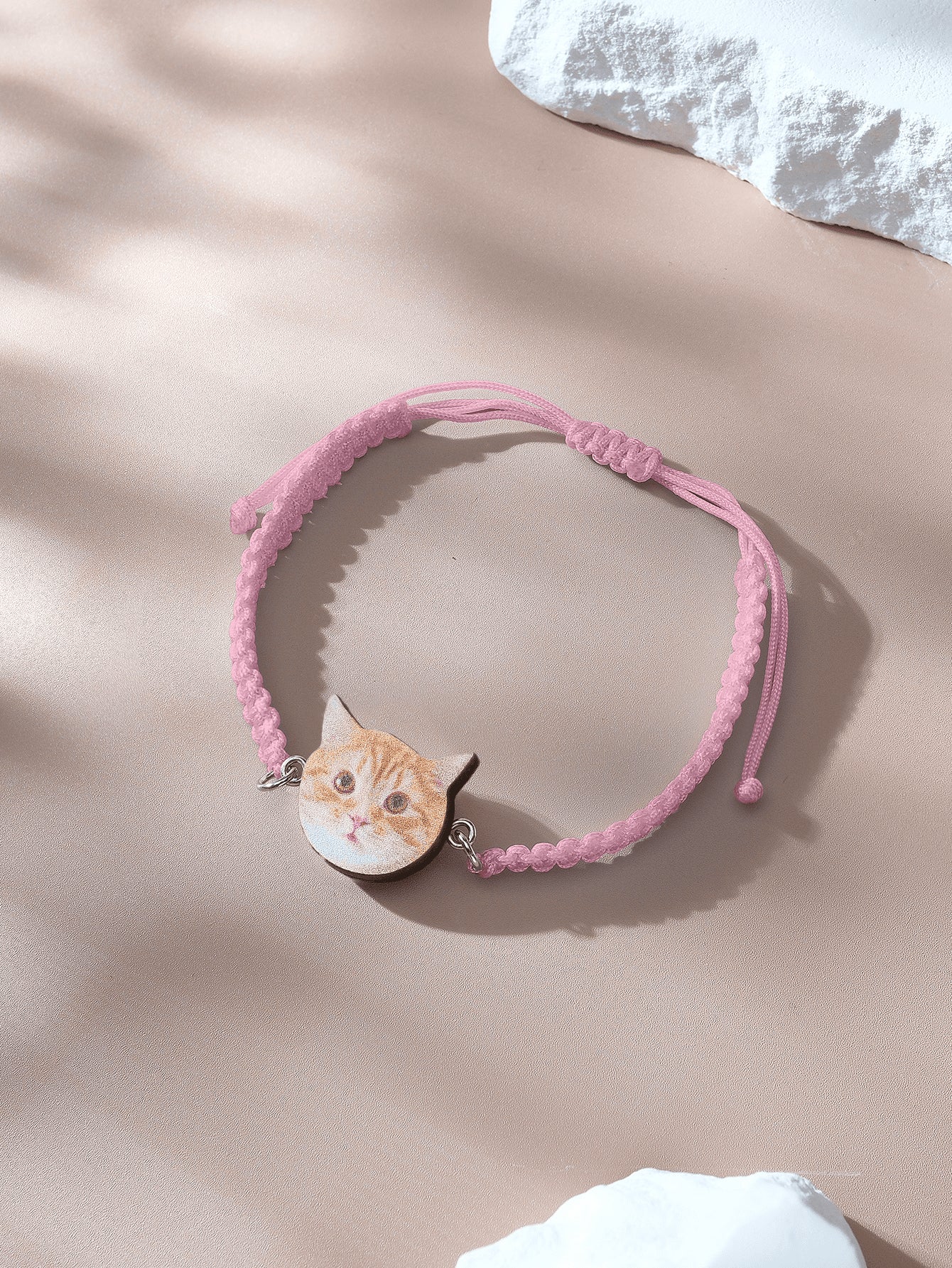 Personalised Pet Portrait Adjustable Braided Bracelet Birthday Gift for Pet Lover