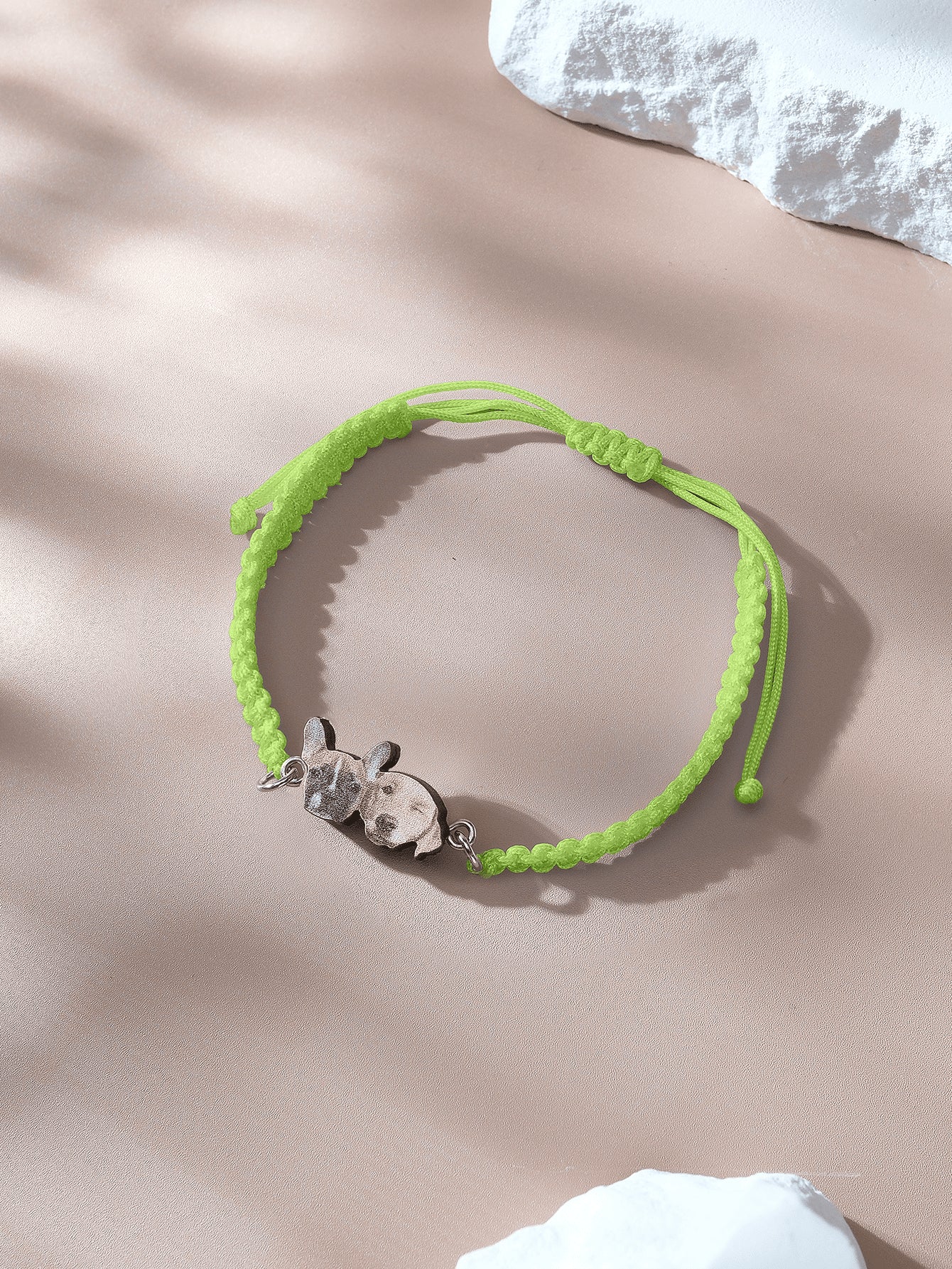 Personalised Pet Portrait Adjustable Braided Bracelet Birthday Gift for Pet Lover