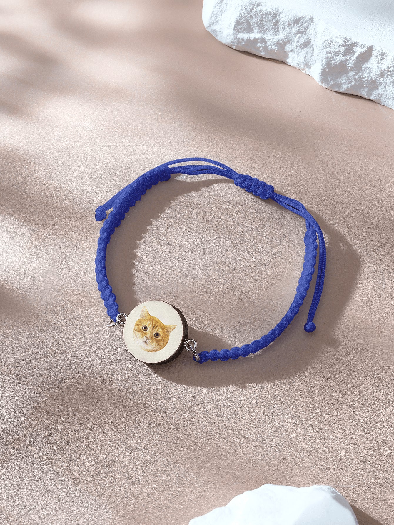 Personalised Pet Portrait Adjustable Braided Bracelet Birthday Gift for Pet Lover