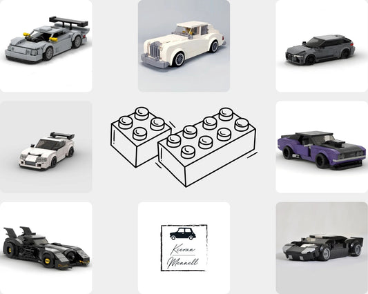 Creative Vehicle Racing Car Building Blocks Construction Toy Brick Figures Gift for Car Lovers